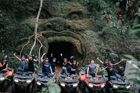 Bali: Waterval Gorilla Grot ATV Tocht en Ubud Rafting TochtSolo 250cc, Gorilla Grot ATV &amp; Ayung Rafting - Geen Transfers