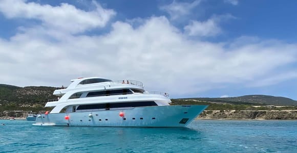 Paphos: Blue Lagoon Cruise-BBQ Lunch, Open Bar, Slide