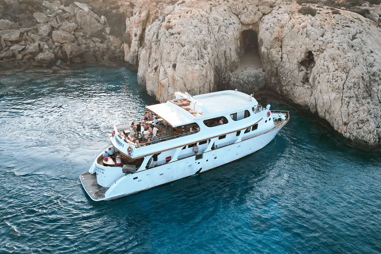 Protaras: Family-Friendly Luxury Yacht Cruise to Turtle Cove