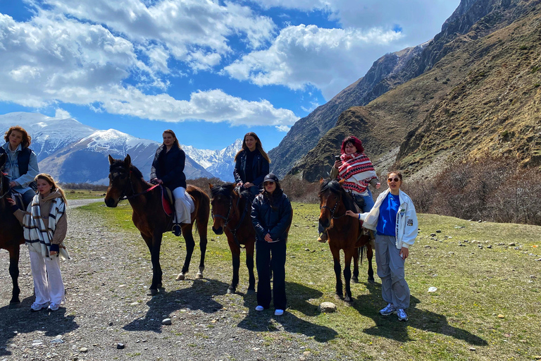 Kazbegi Horse Riding Tour to Arsha Waterfall