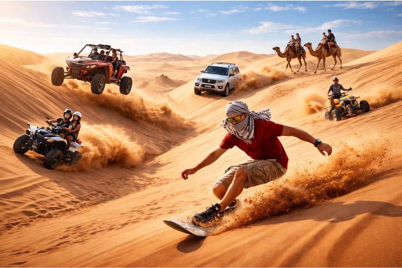 Doha: ATV/Wüstensafari mit Aktivitäten und Stopp am Inland Sea