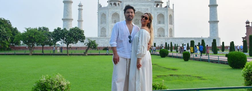 Agra : Taj Mahal au lever du soleil et visite coupe-file du Fort d'Agra