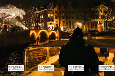 Crucero por el Festival de la Luz de Ámsterdam con bebidas calientes opcionalesCrucero Fiesta de la Luz de Ámsterdam con 1 Bebida