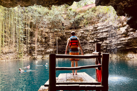 From Valladolid: Chichen Itza & 2 Cenotes Sightseeing Tour From Valladolid: Tour to Chichen Itza & 2 Cenotes