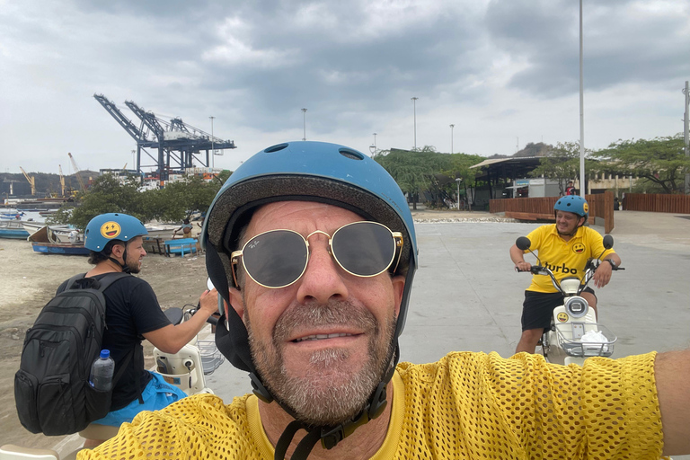 Santa Marta: Electric Motorcycle City Tour with Tastings Santa Marta Electric motorcycle morning City tour