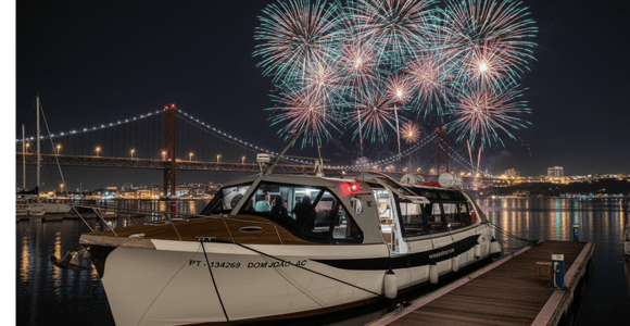 New Year’s Eve Luxury Boat – DJ, Pizza & Open Bar