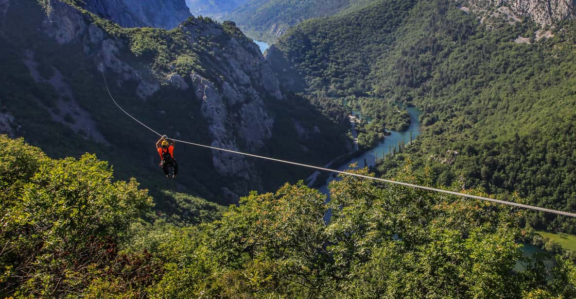 Afbeelding 1 van Omiš: zipline-ervaring van 3 uur in de Cetina-kloof