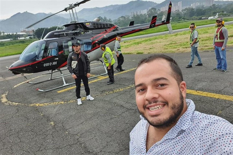 Medellín: Helicopter Tour with Hotel Pickup