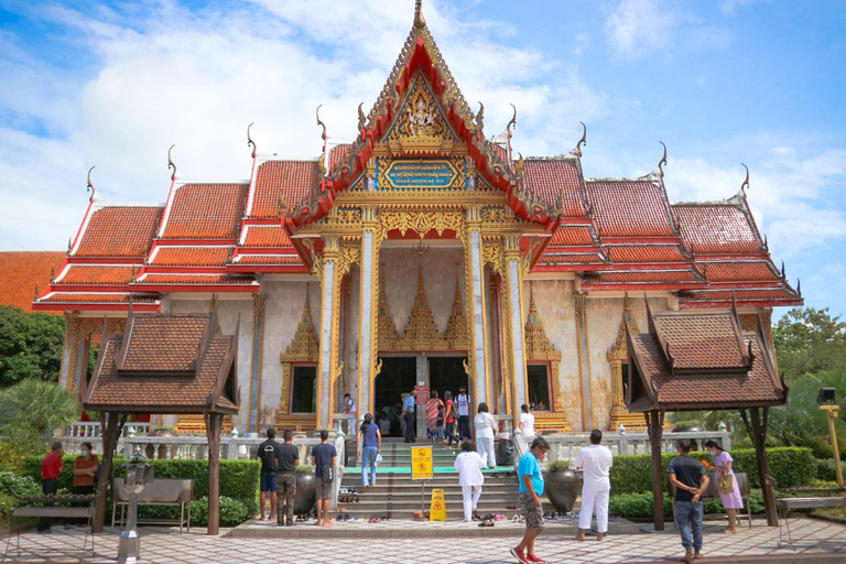 Halve dag Phuket Uitzichtpunt Grote Boeddha Wat Chalong Groep Tour