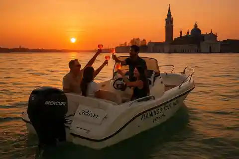 ヴェネツィアの夕日：プライベートボート アペリティフ