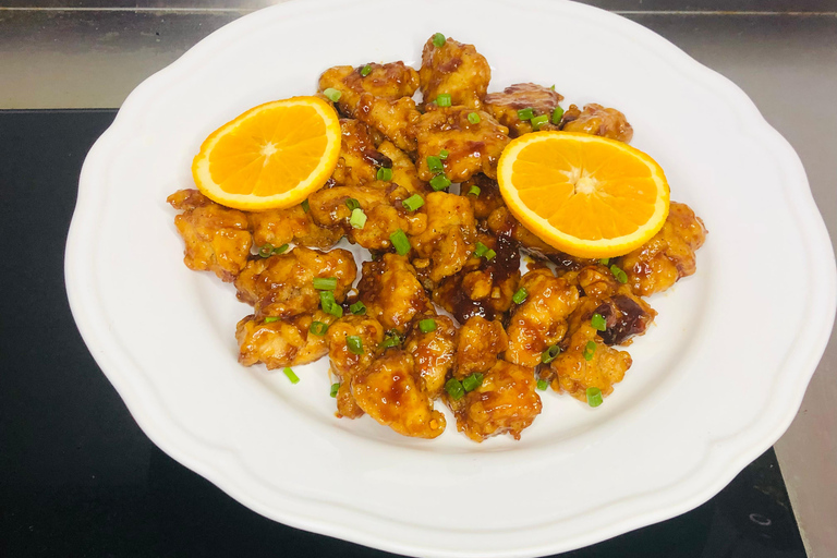 Online Cooking Class Orange Chicken by Chef Sunflower Li Private Group