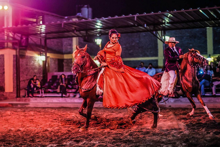 Lima : Buffet nocturne, spectacle de danse, chevaux de paso, etc.