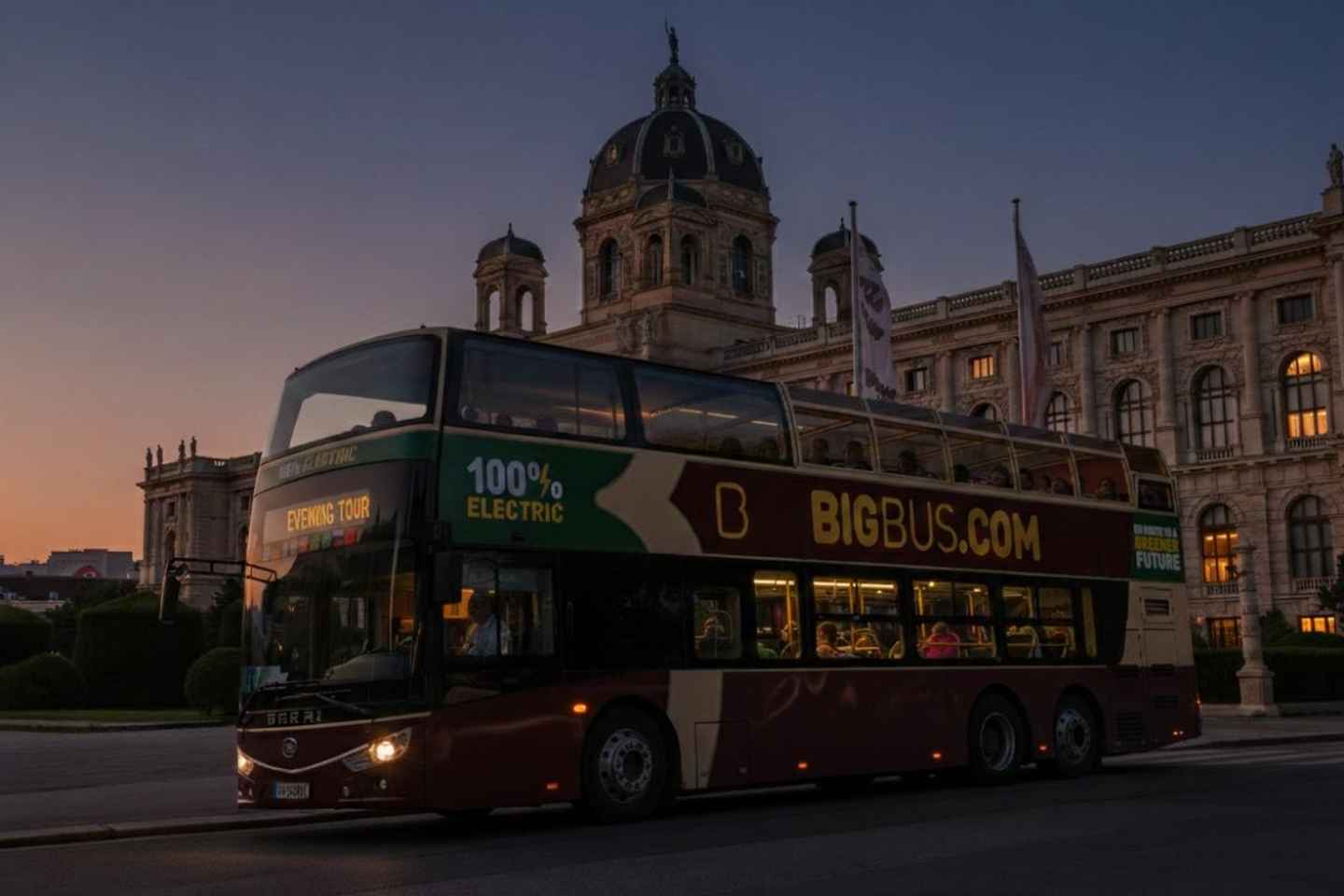 Вена: Ночной тур по городу с гидом на автобусе