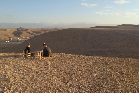 Marrakech: Deserto de Agafay, passeio de camelo e jantar berbere