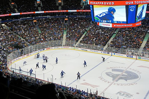 Vancouver: Vancouver Canucks Ice Hockey Game Ticket Lower Sideline
