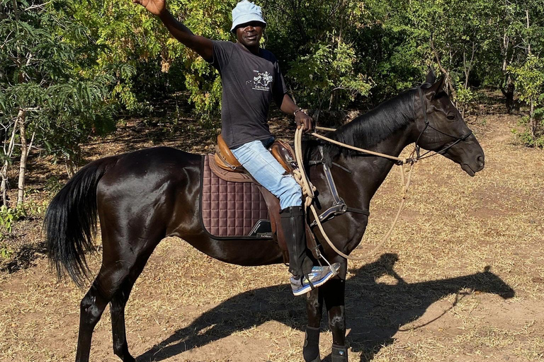 Victoria Falls: African Village Community Tour on Horseback