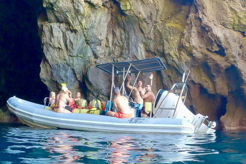 Can Picafort: Speedboat Adventure: Caves & Snorkeling