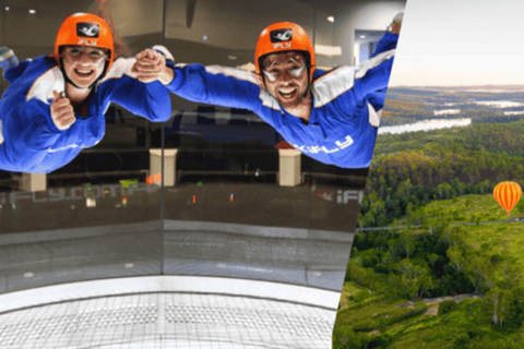 Gold Coast: Hot Air Balloon Flight & IFLY Experience