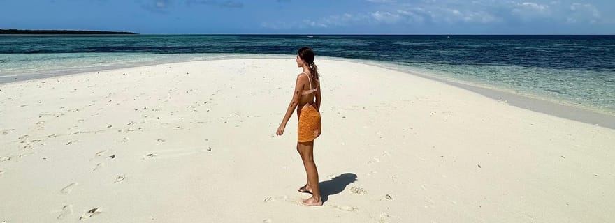 Plage de Pungume, BBQ sur banc de sable et plongée en apnée