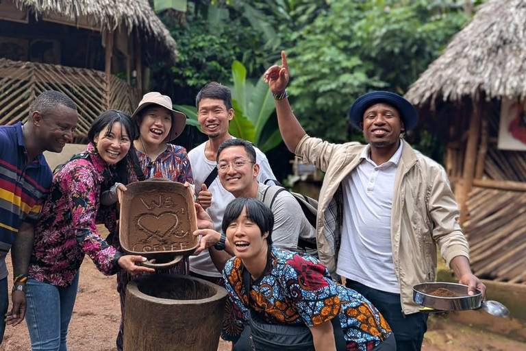 From Moshi: Materuni Waterfalls and Coffee Tour with Lunch