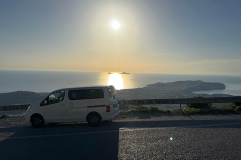 Santorini: Red Sands to Peaks Drive with Pickup included