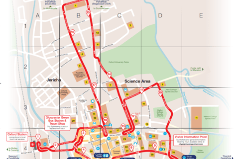 City Sightseeing Oxford HOHO Bus Tour + River Cruise 48-Hour Ticket