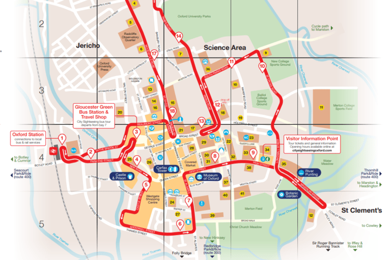 City Sightseeing Oxford HOHO Bus Tour + River Cruise 48-Hour Ticket