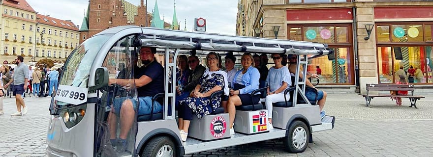 Wroclaw : Visite guidée en voiture électrique et audioguide
