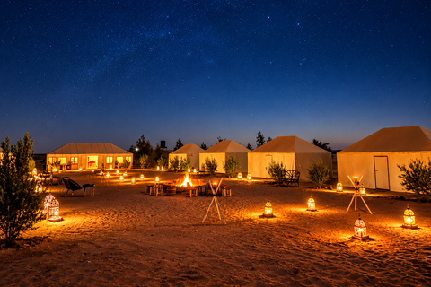 Marrakech to Fes: 3-Day Sahara Desert Tour, Camel & Buggy Option 2 — Luxury Sahara Camp