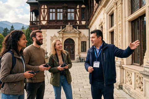 Bucharest: Wednesday’s Nevermore, Bran & Peles Castles Tour Audio guide in 24 languages