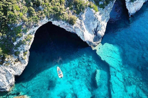 From Corfu: Paxos, Antipaxos & Blue Caves Full-Day Cruise