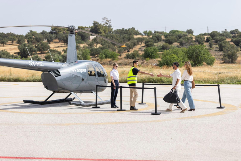 Von Athen nach Mykonos: Gemeinsamer Helikopterflug mit AussichtFlex-Hubschrauberflug-Transfer von Athen nach Mykonos