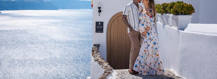 Santorin : Séance photo privée à Fira ou Imerovigli