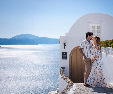 Santorini: Sessão de fotos particular em Fira ou Imerovigli
