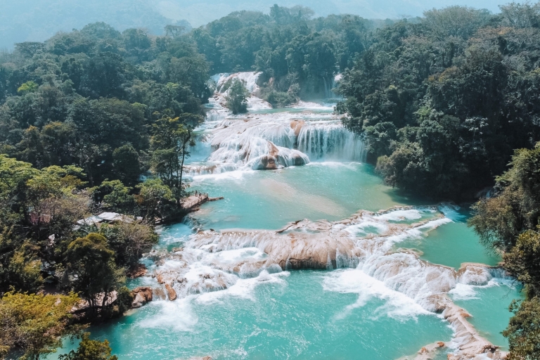 Van Palenque: watervallen Misol-ha en Agua Azul.