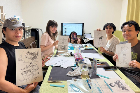 3-Hour Manga Drawing Workshop in Tokyo