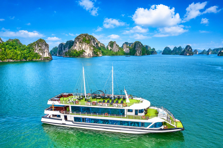 Ha Long Bay Day Trip: Luxury Cruise & Buffet Lunch & Jacuzzi Option 2: For Guests from Ha Long