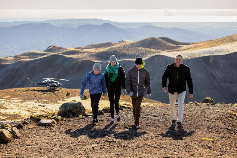 Rotorua: Hubschrauberflug und geführter Rundgang auf dem Mt. Tarawera