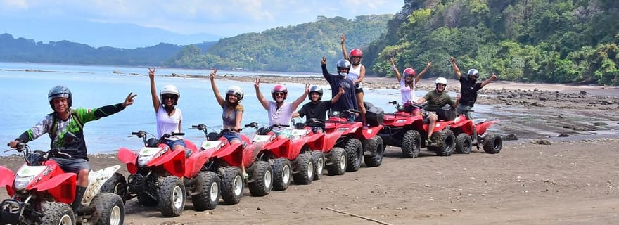 Costa Rica : 2 heures d'aventure en quad dans la jungle et sur la plage