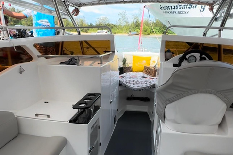 Krabi: Privates Luxus-Schnellboot mit Picknick-Strand