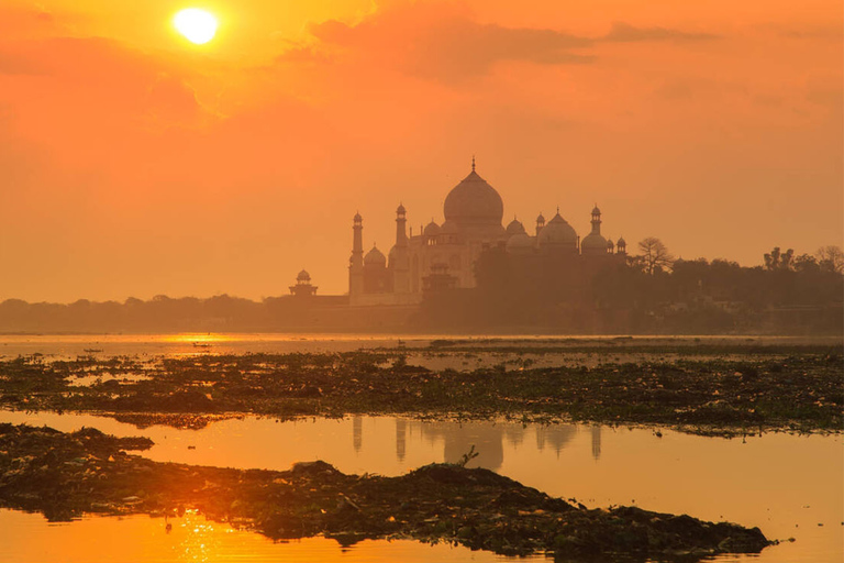 Von Jaipur aus: Private Agra Sonnenaufgangstour mit Guide und Taxi