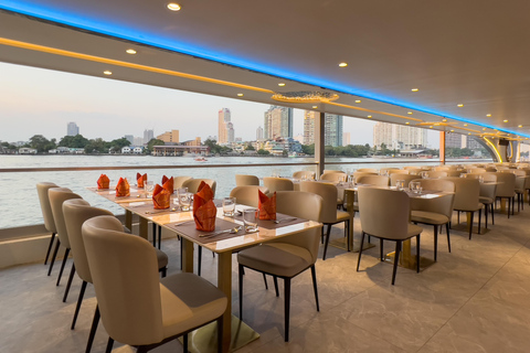 Bangkok: Chao Phraya rivier Dinner Cruise live muziek en dans