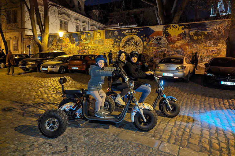 Grand City Tour on Electric Trike in Prague - Live Guided 1.5 Hour : 2 persons on 1 Trike