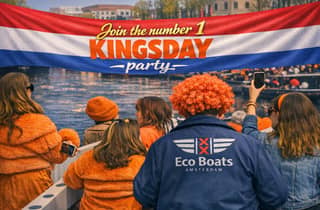 Amsterdam: Bootsparty zum Königstag mit unbegrenzten Getränken