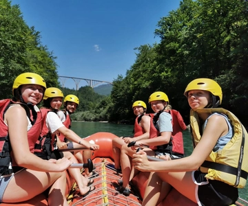 TARA BRIDGE: Tara River Rafting Trip with Jeep Transfer