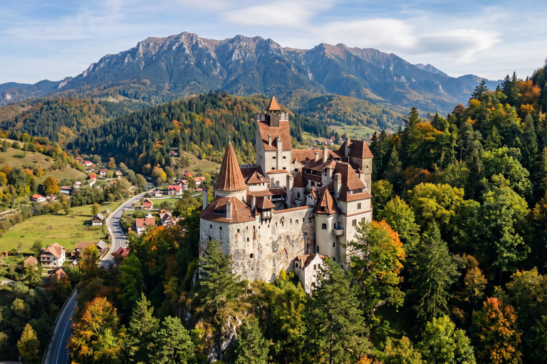 Dracula Castle, Peles Castle and Brașov Day Trip Bucharest COACH TOUR Audio guide in 24 languages