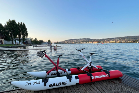 Waterbike op het meer van ZürichWaterfietstocht op het meer van Zürich - Tandem voor de hele dag