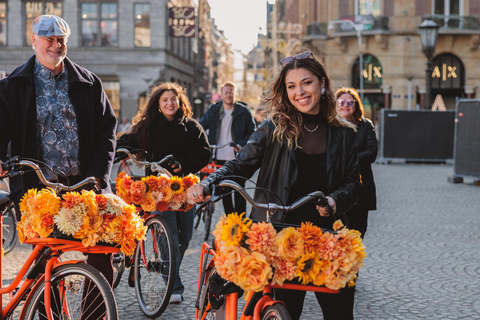 Amsterdam: Top Highlights Guided Bike Tour EN/DE/ES/FR/IT/CN Bike Tour with Guide & Audio Guide in DE, ES, FR, IT, and CN
