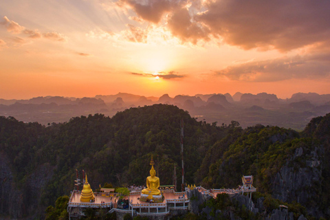 Krabi: Unieke privévaart met tijgergrot tempel &amp; cafés