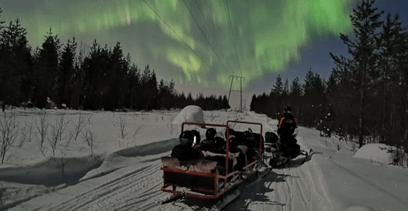 Levi: Northern Lights Sledge Ride